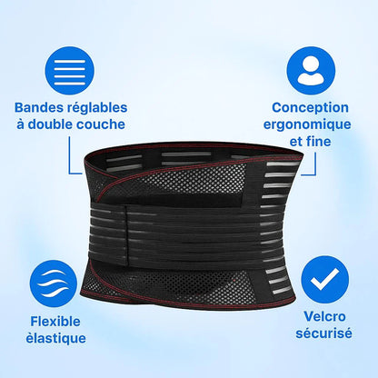 Ergonomie et maintien lombaire avec orthèse dorsale Arcenis